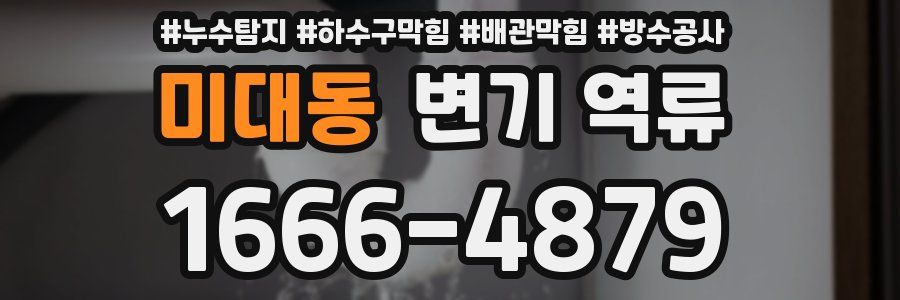 미대동 변기 역류