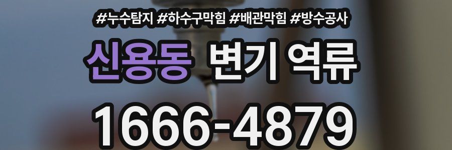 신용동 변기 역류