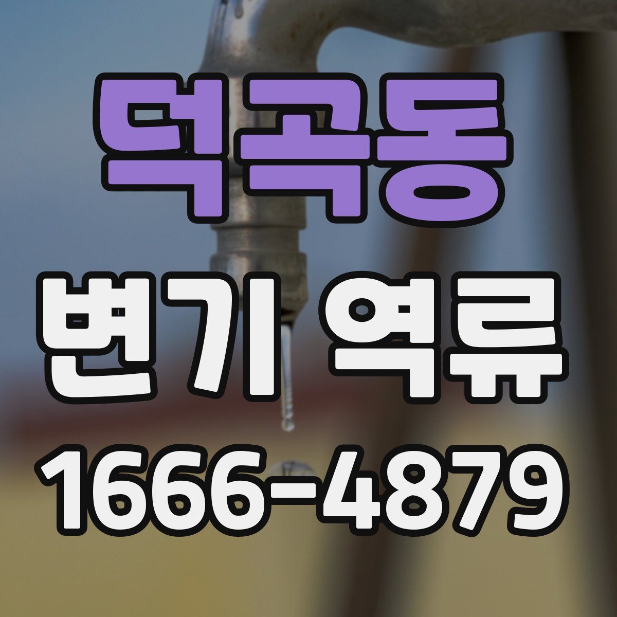 덕곡동 변기 역류