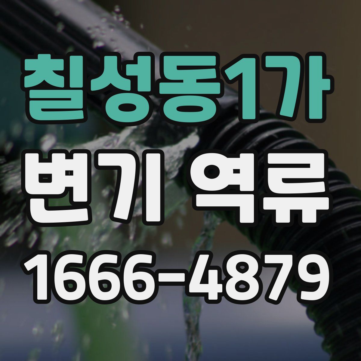 칠성동1가 변기 역류