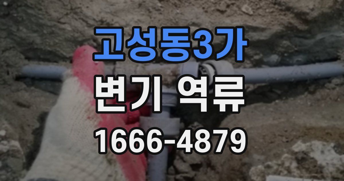 고성동3가 변기 역류