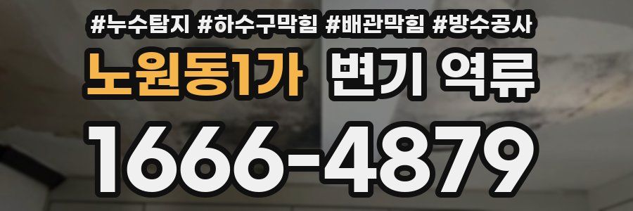 노원동1가 변기 역류