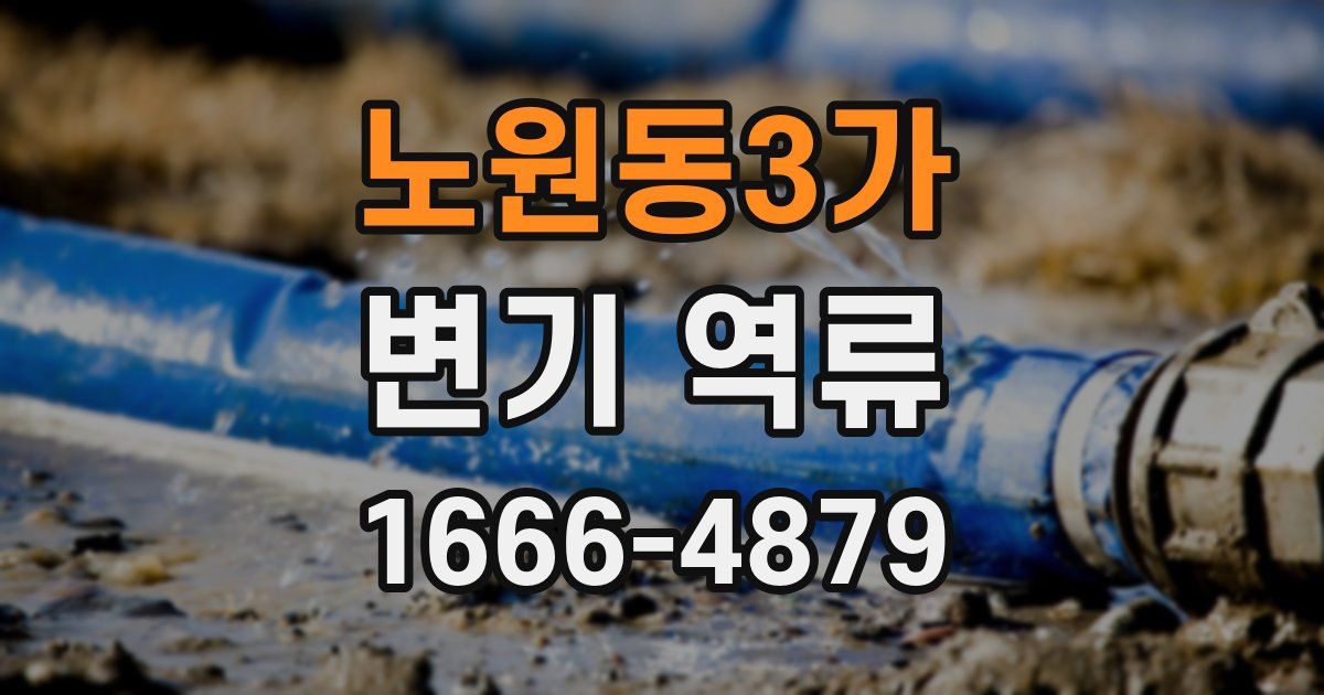 노원동3가 변기 역류