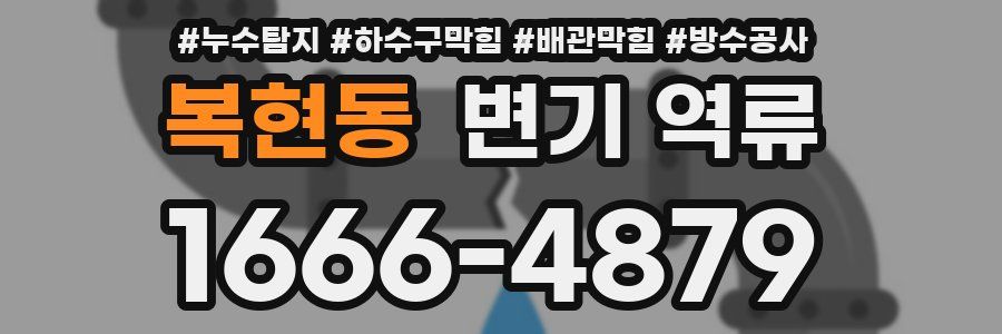 복현동 변기 역류