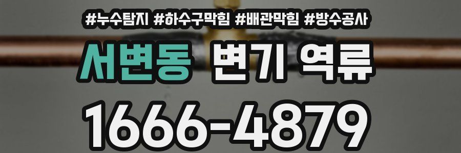 서변동 변기 역류