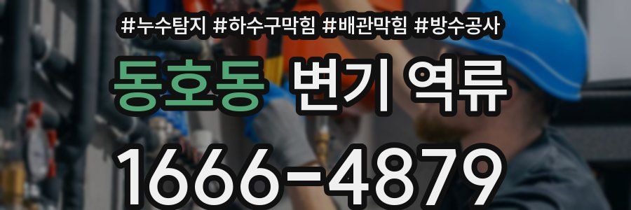 동호동 변기 역류