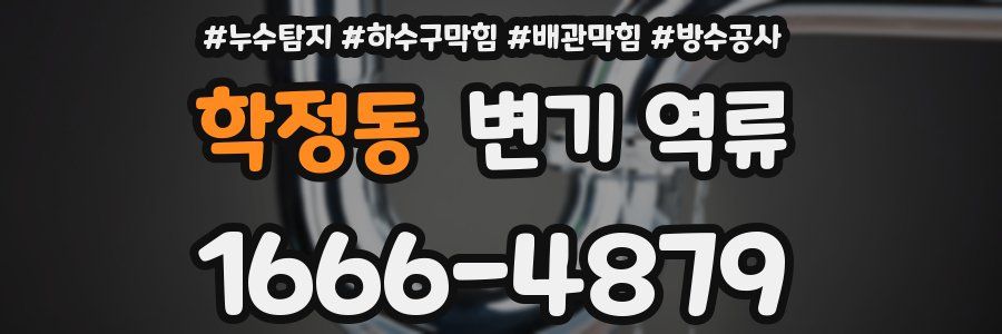 학정동 변기 역류