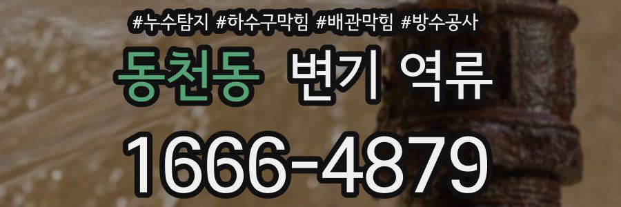 동천동 변기 역류