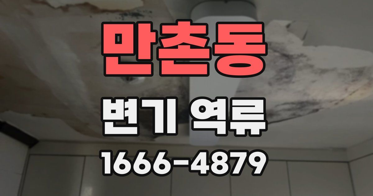 만촌동 변기 역류