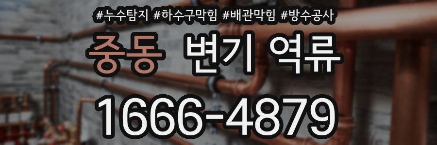 중동 변기 역류
