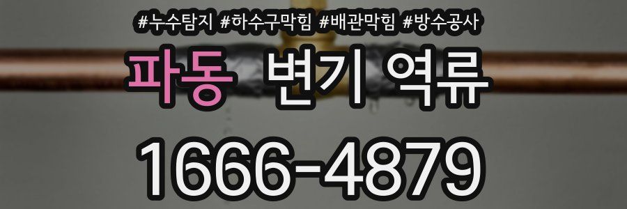 파동 변기 역류