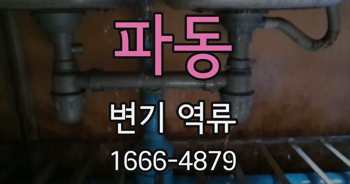 파동 변기 역류