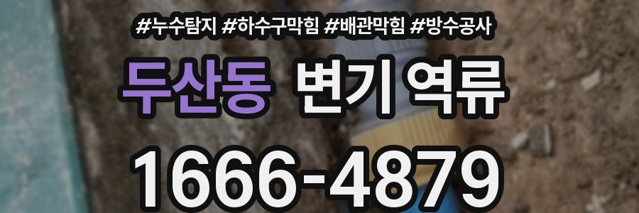 두산동 변기 역류