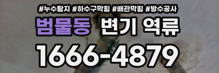 범물동 변기 역류