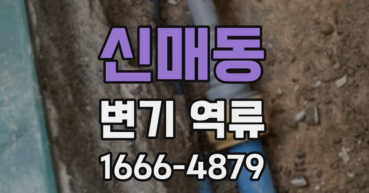 신매동 변기 역류