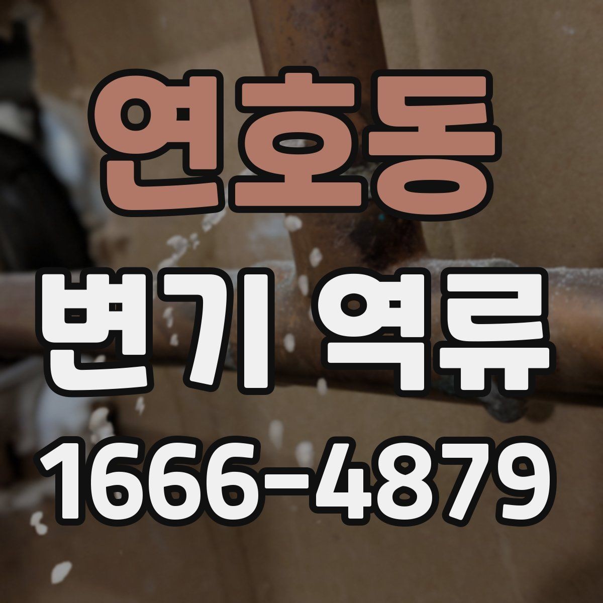 연호동 변기 역류 오수 역류와 일반 막힘의 차이