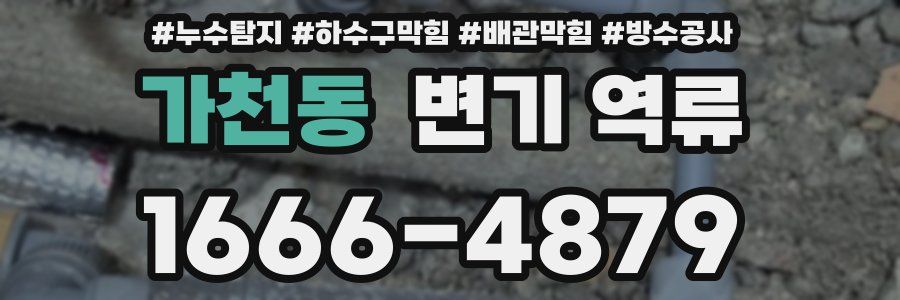 가천동 변기 역류