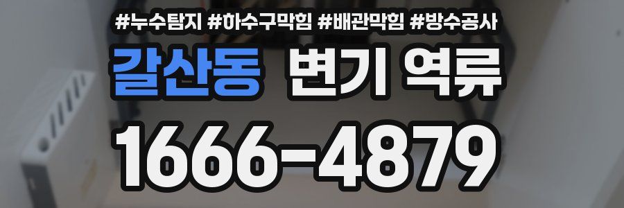 갈산동 변기 역류