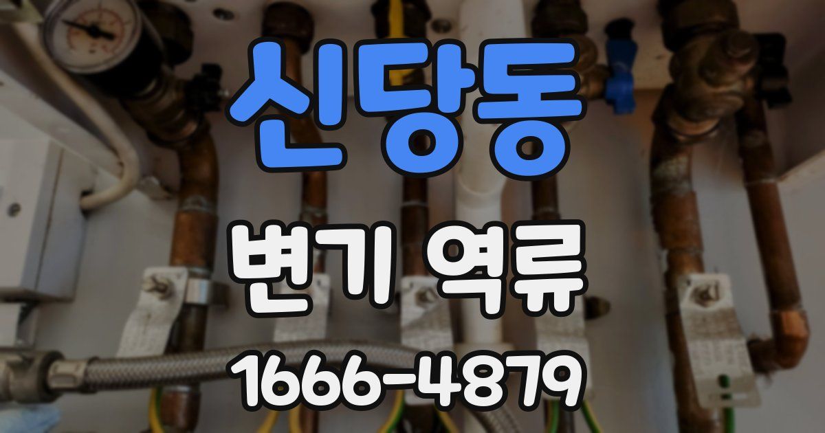 신당동 변기 역류