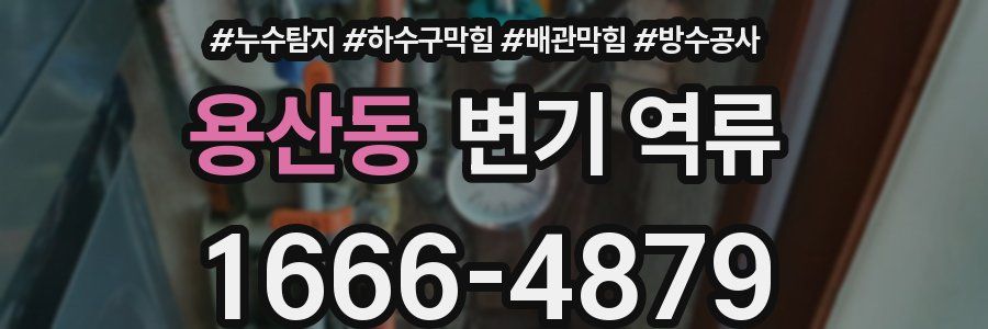 용산동 변기 역류