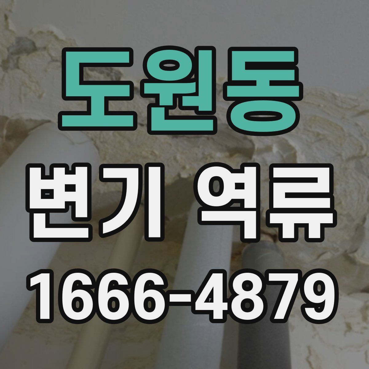 도원동 변기 역류
