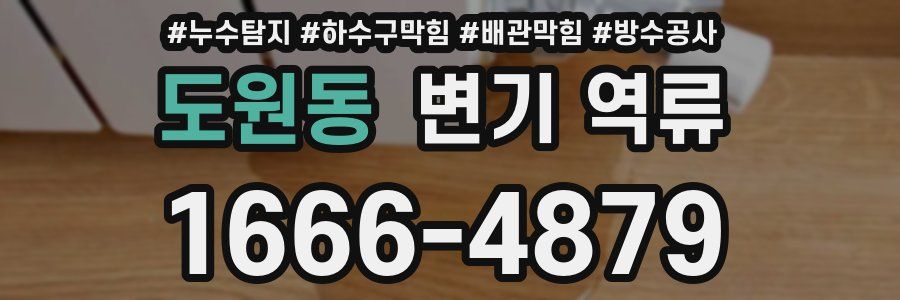 도원동 변기 역류