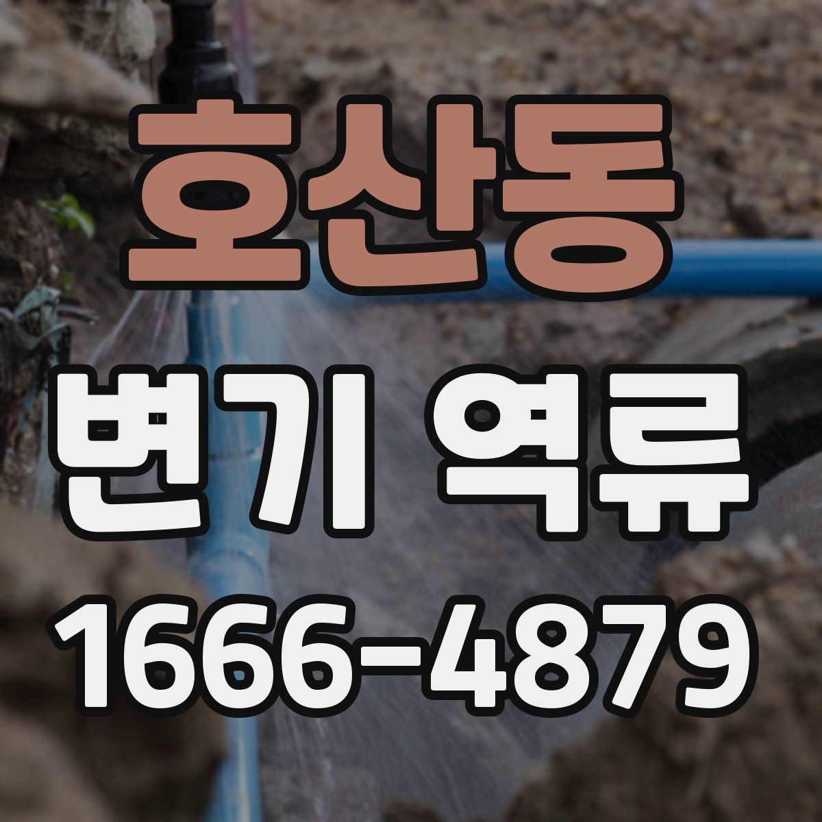 호산동 변기 역류