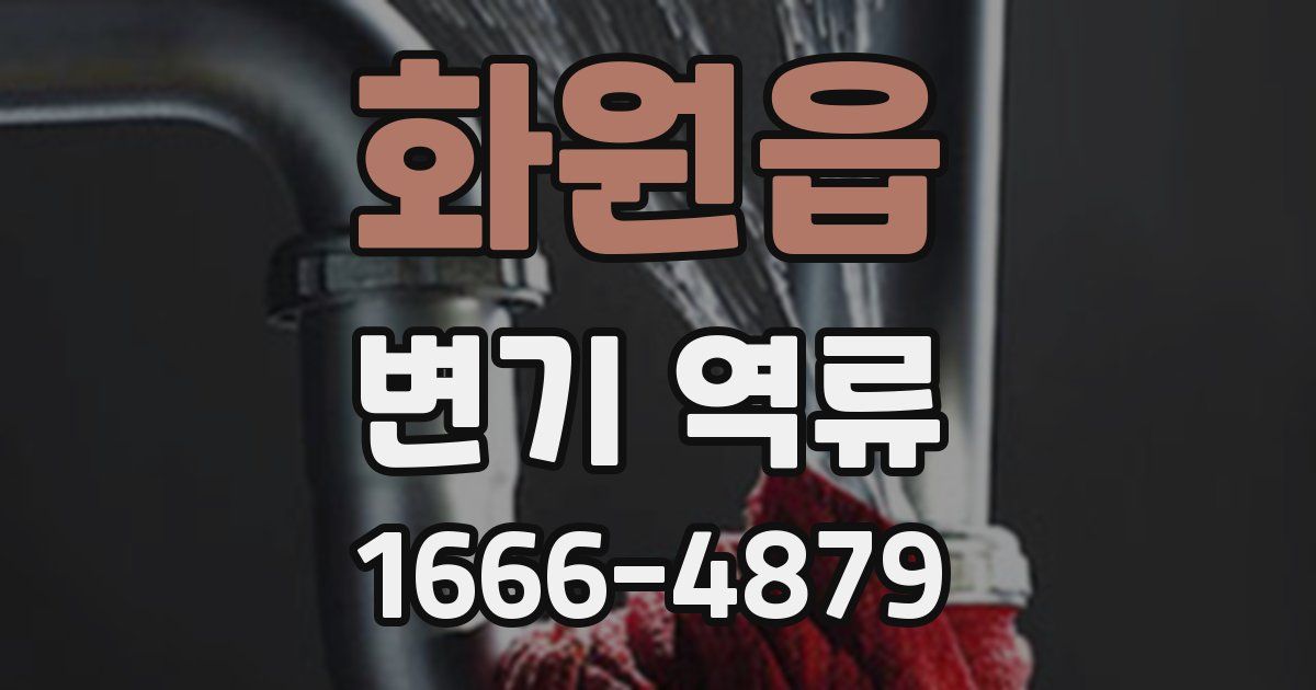 화원읍 변기 역류