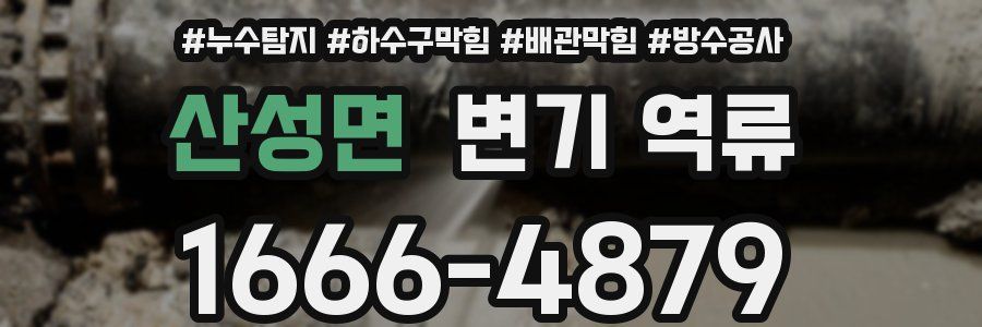 산성면 변기 역류