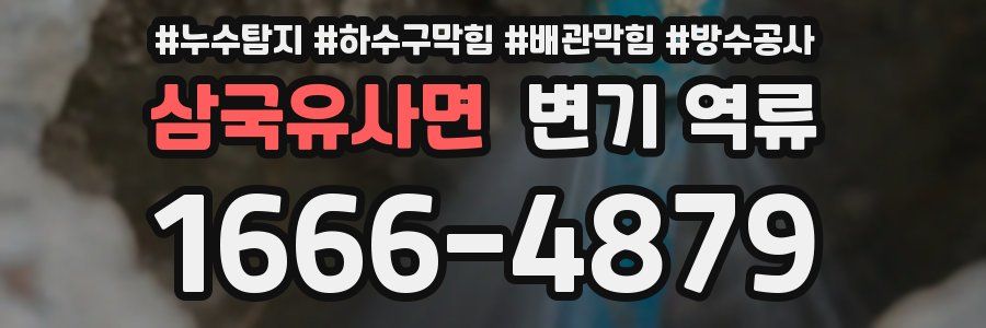 삼국유사면 변기 역류
