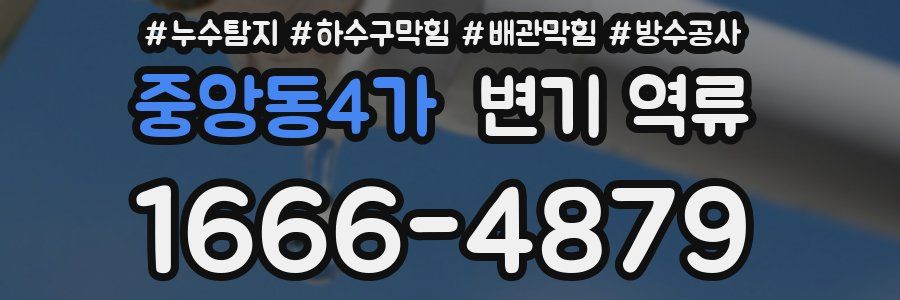 중앙동4가 변기 역류