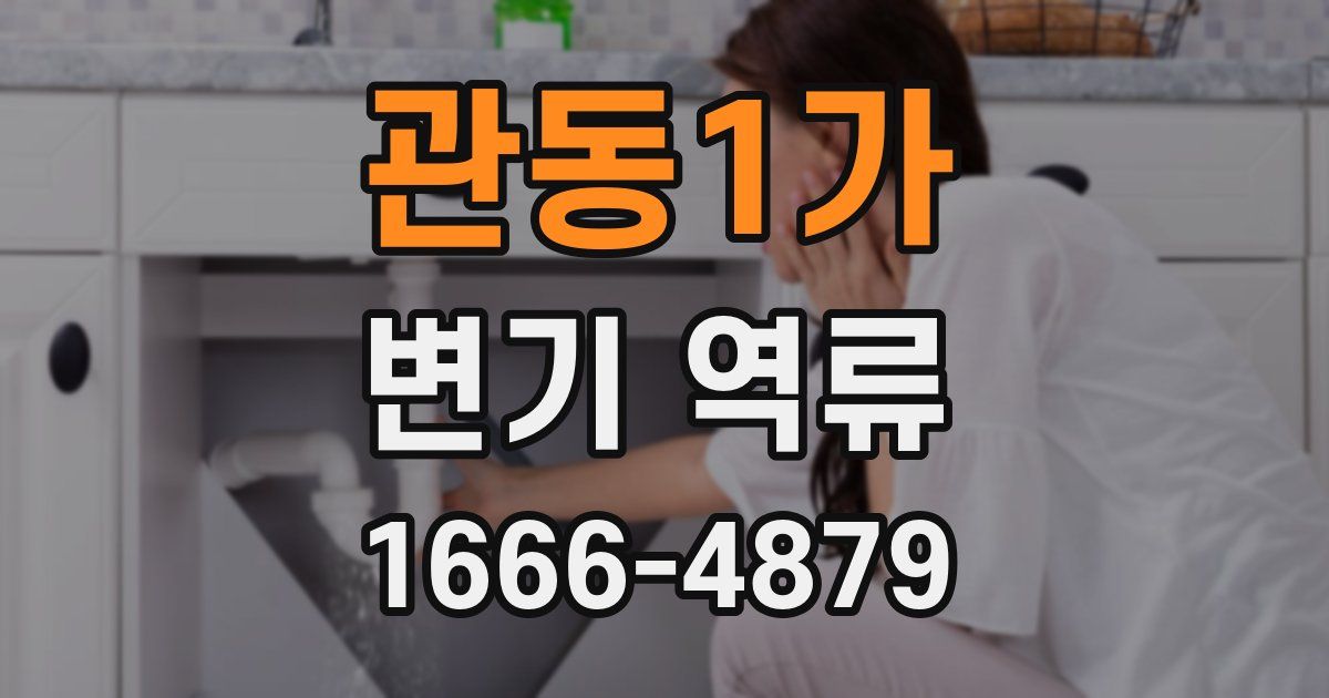 관동1가 변기 역류