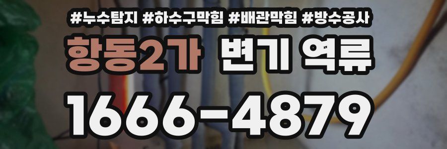 항동2가 변기 역류