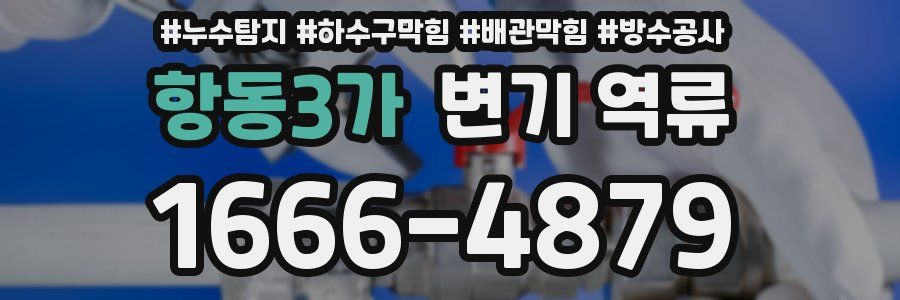 항동3가 변기 역류