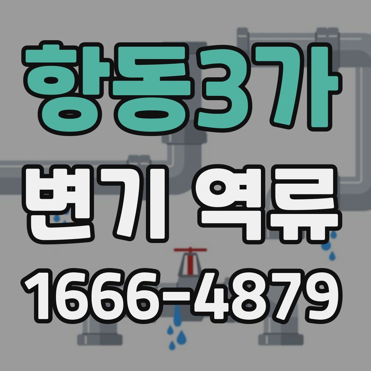항동3가 변기 역류