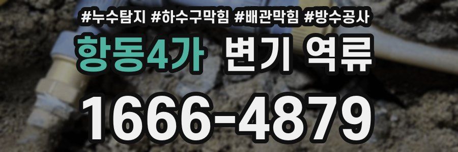 항동4가 변기 역류