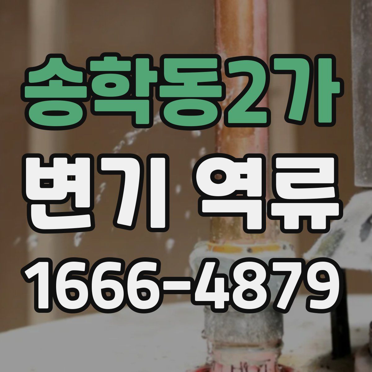 송학동2가 변기 역류