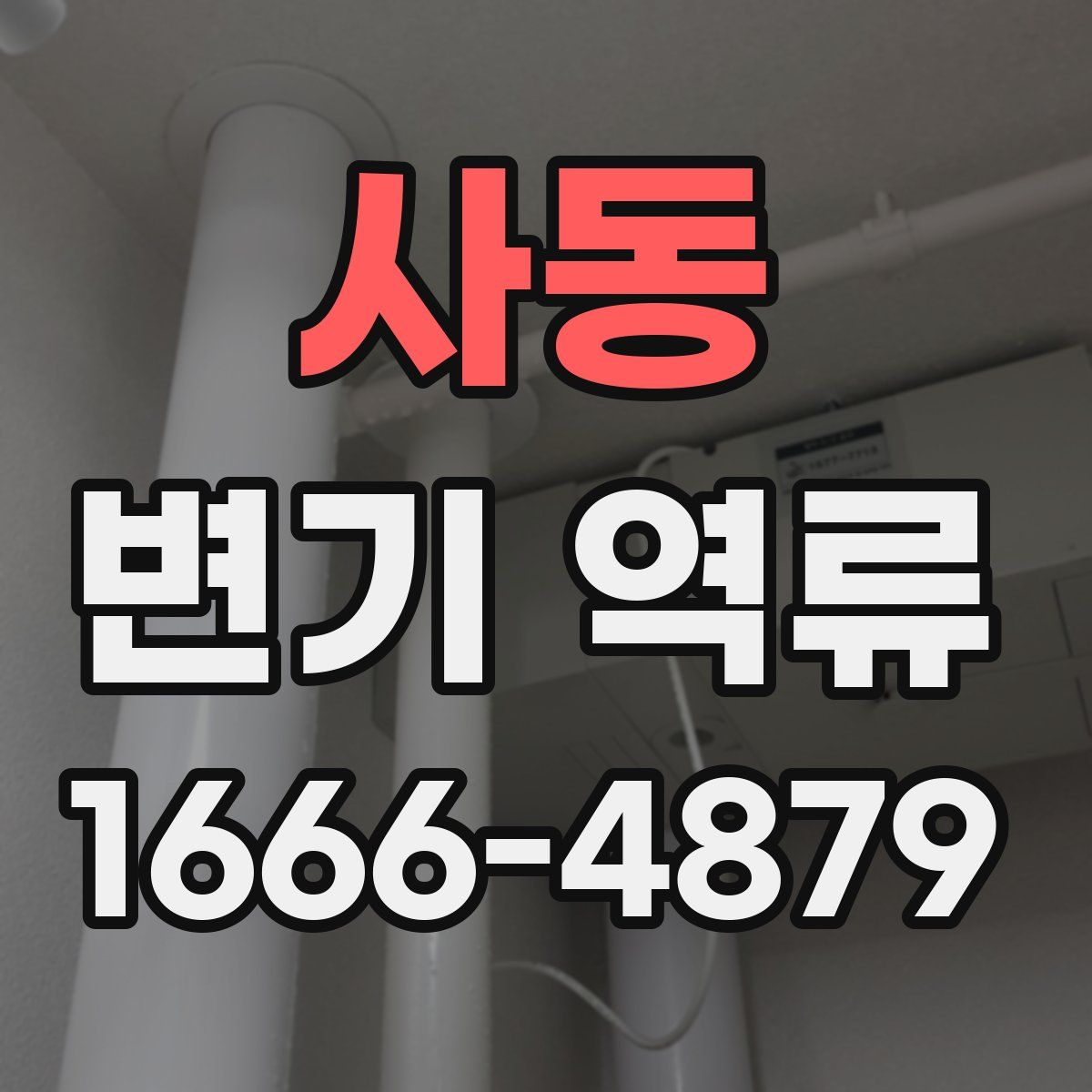 사동 변기 역류