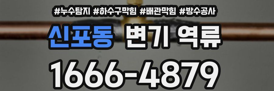 신포동 변기 역류