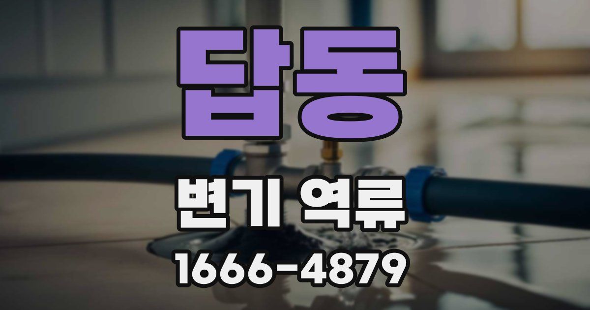 답동 변기 역류