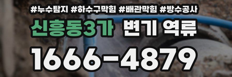 신흥동3가 변기 역류
