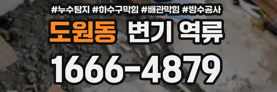 도원동 변기 역류