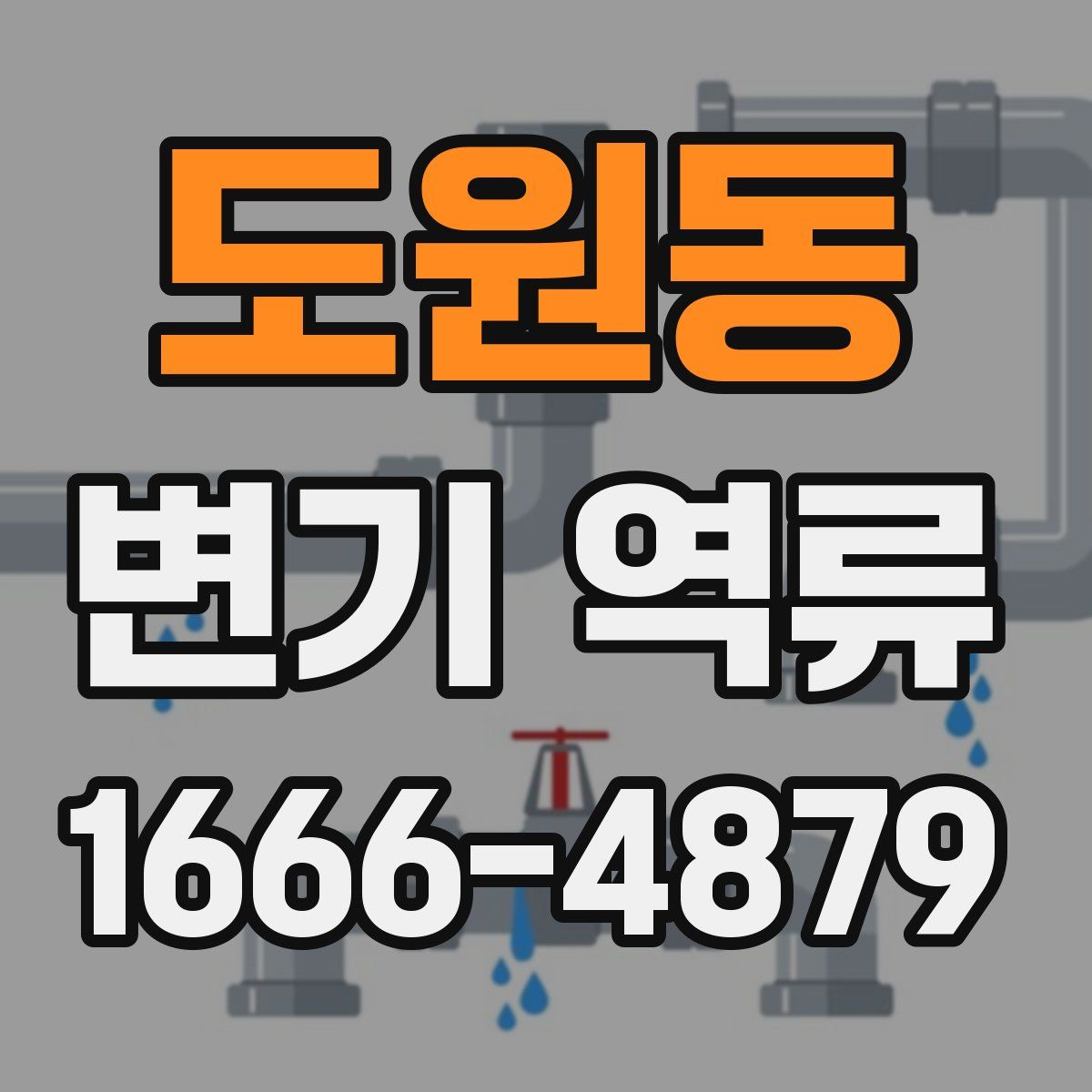 도원동 변기 역류