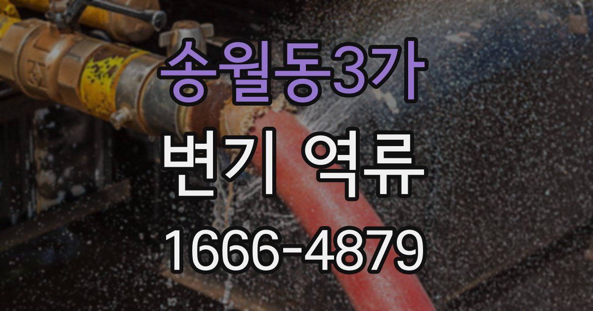 송월동3가 변기 역류