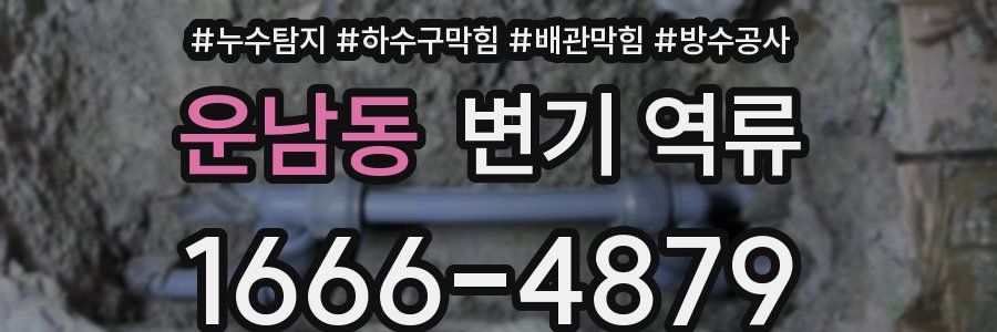 운남동 변기 역류