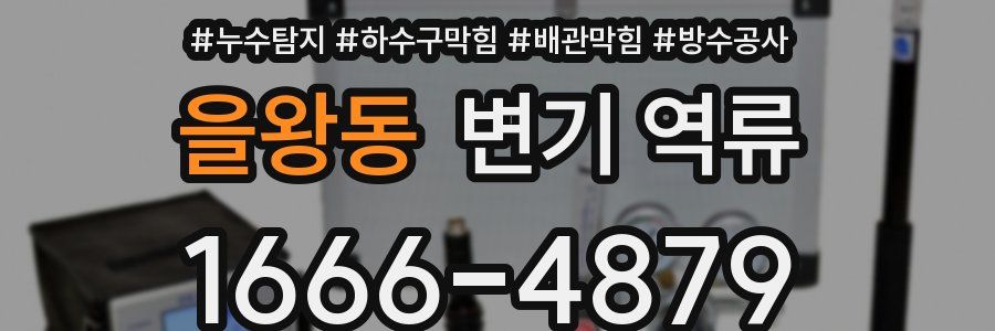 을왕동 변기 역류
