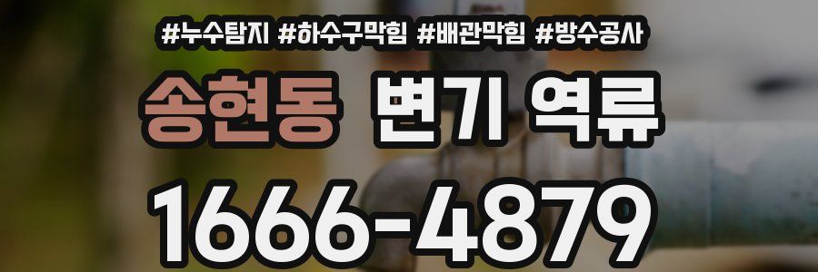 송현동 변기 역류
