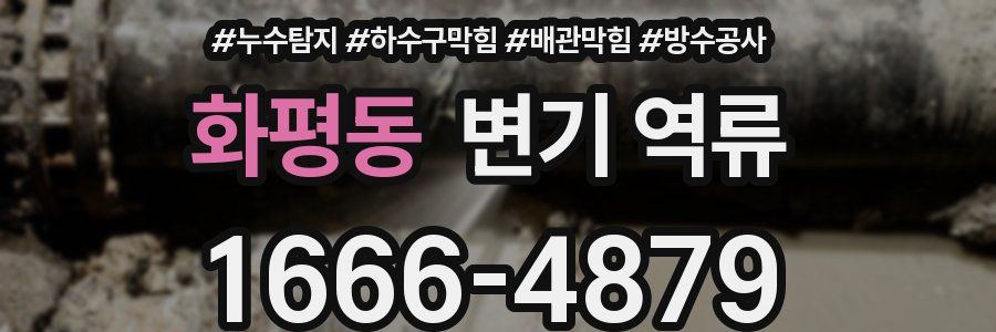 화평동 변기 역류