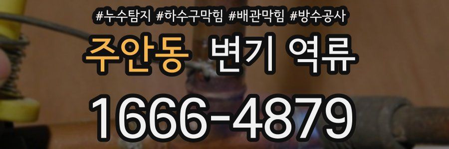 주안동 변기 역류