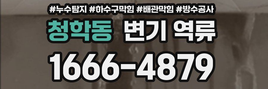 청학동 변기 역류